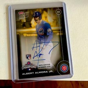 Albert Almora Junior rookie auto number to 10